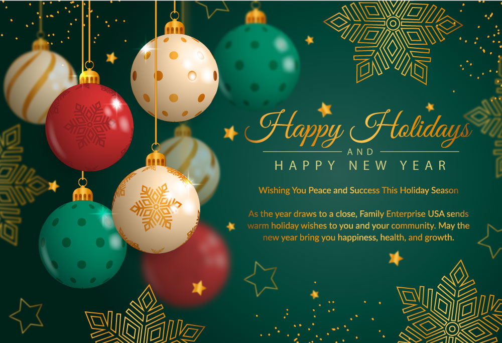 Holiday Message from Family Enterprise USA